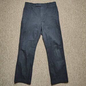 MARCEL EVERETTE Chino Pants Men 32 Black Nylon Blend Tech Style Straight Leg